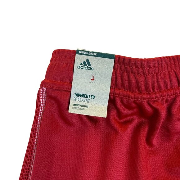 Adidas Mens Red Polyester Tapered Athletic Pants Aeroready Slim Fit Size S - New - Picture 7 of 14
